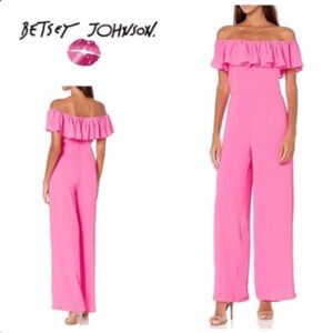 Betsey Johnson Bubblegum Pink Jumpsuit Size M